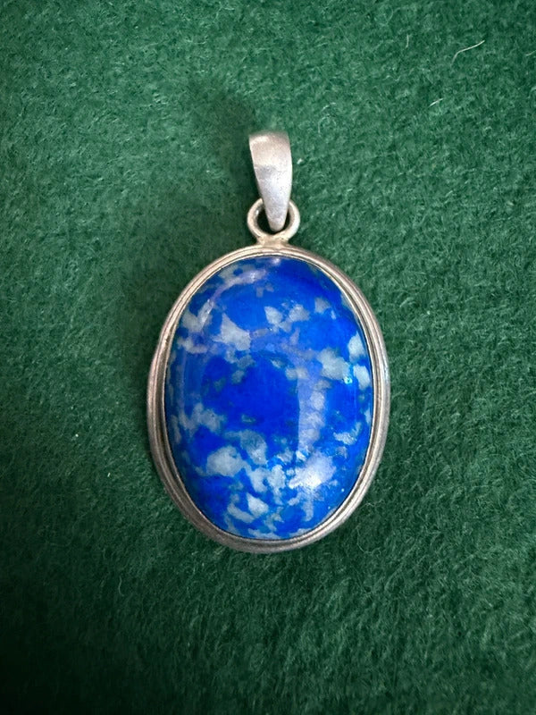 Lapis Lazuili and Sterling Silver Pendant
