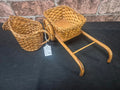 Vintage style wicker small planters