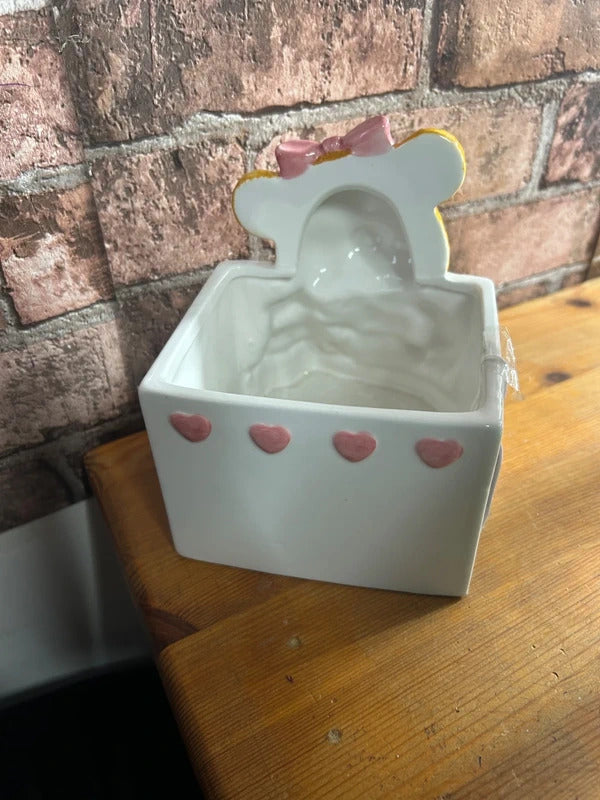 Teddy Bear Ceramic Pot