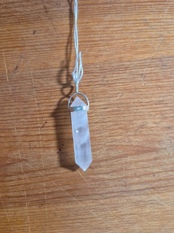 Rose Quartz silver 925 pendant