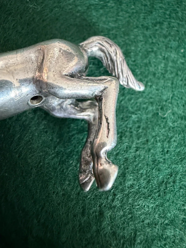 Antique Sterling Silver Horse Ornament