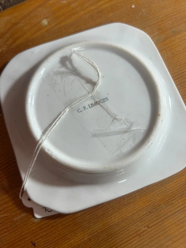 Limoges Floral Ashtray