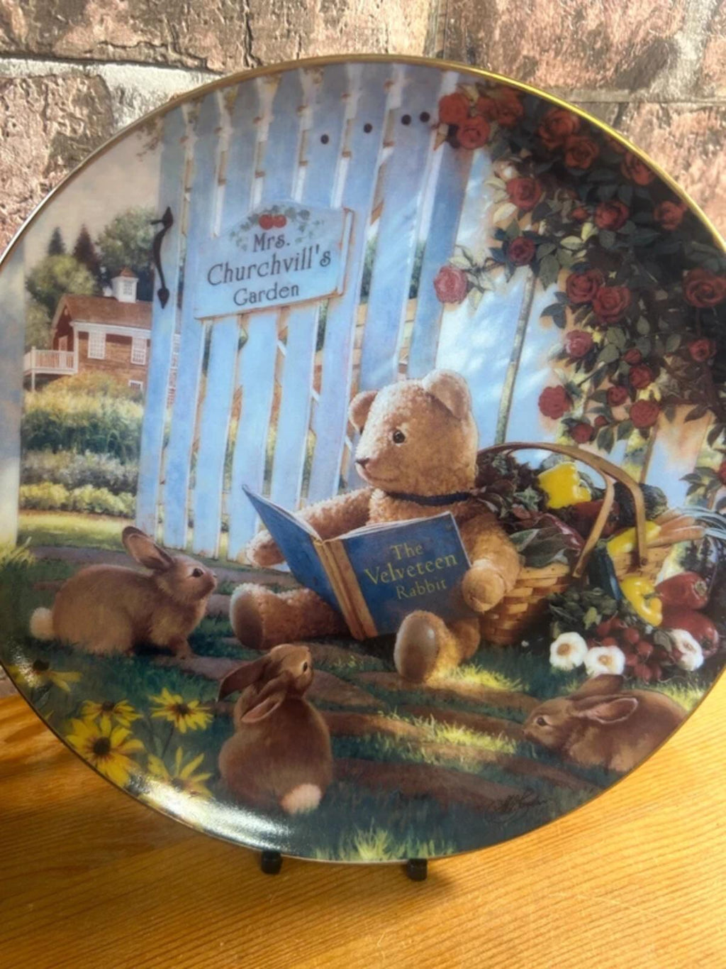 Franklin Mint Collection Cotton Tales Ornamental Plate