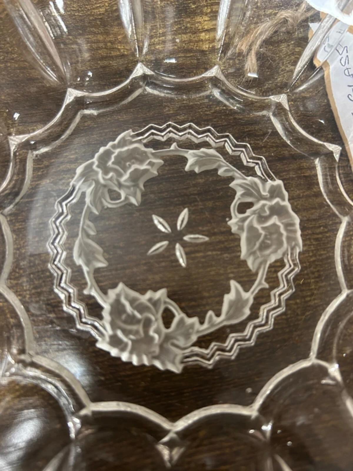 Vintage Cut Glass Sweet Dish