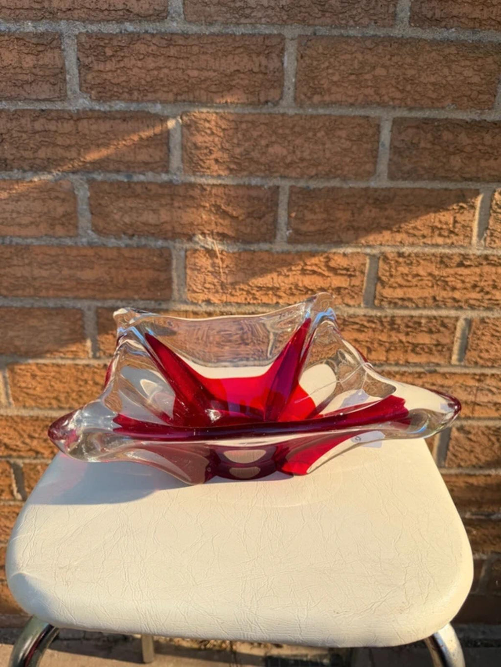 Murano Sommerso Art Glass Bowl