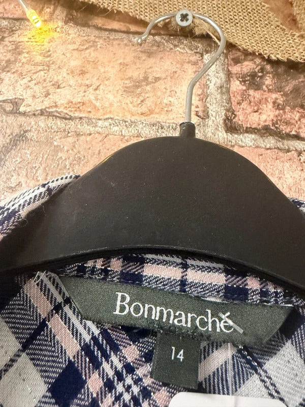 Bonmarche Checked Shirt - Size 14