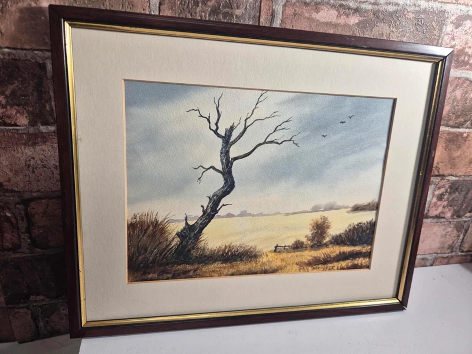 Eric Bartlett Vintage framed watercolour - no glass