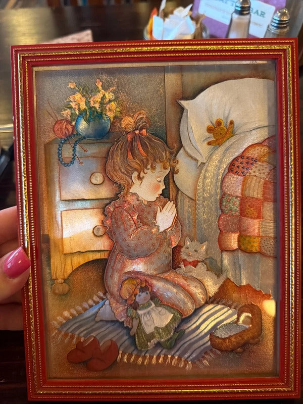 Vintage Dufex Framed Foil Art Print