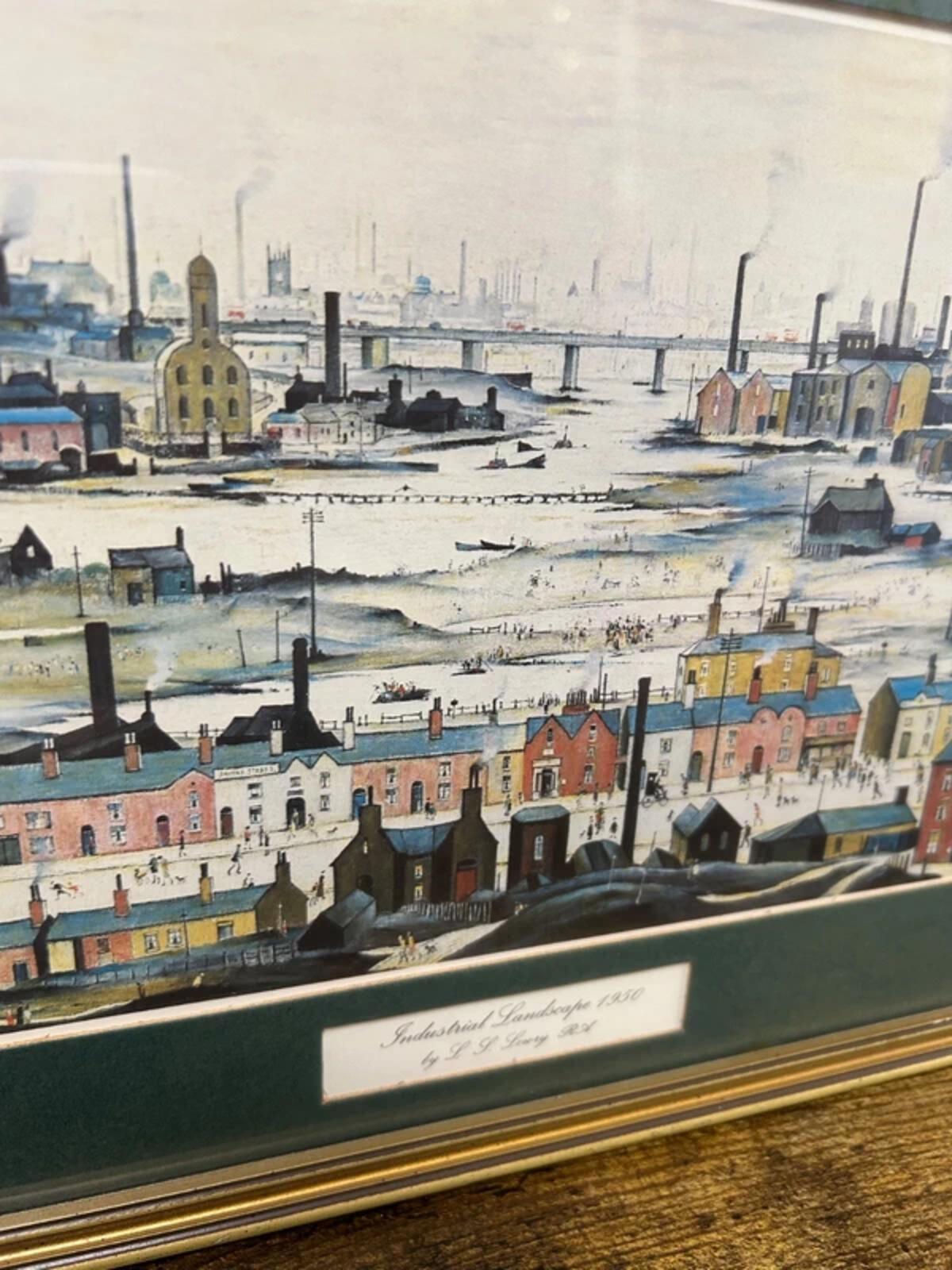 L S Lowry 'Industrial Landscape' Framed Print