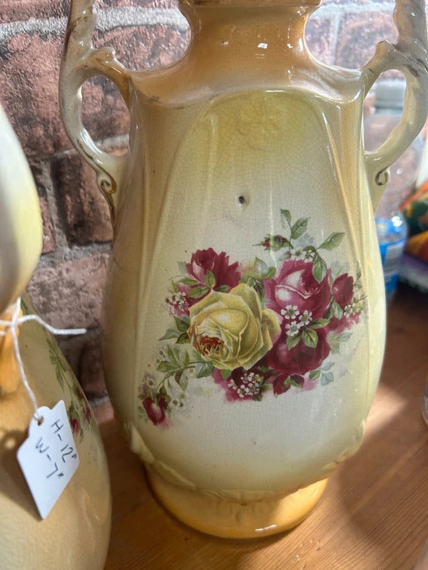Pair of Antique Mantle Vases