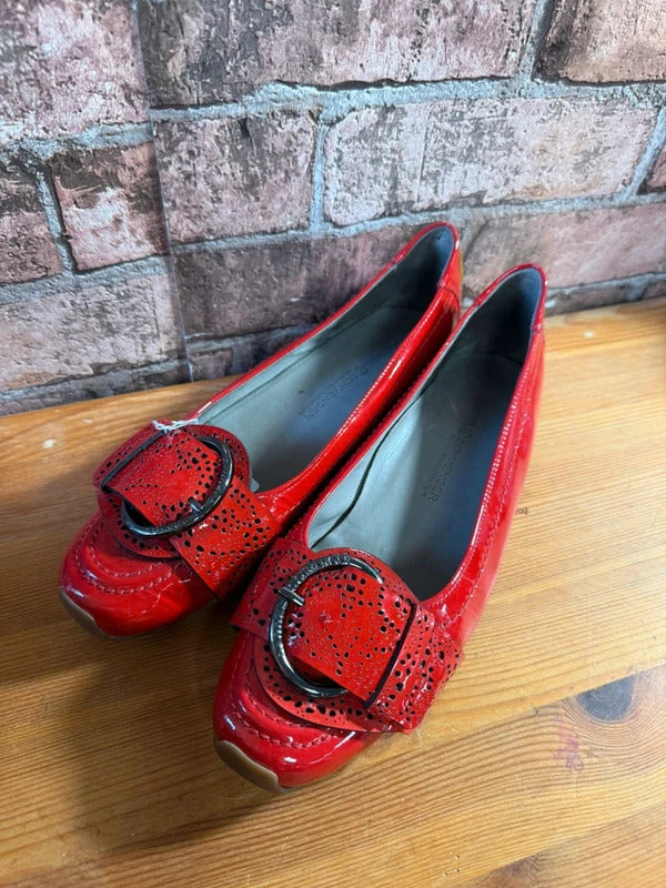 Kennel and Schmenger red patent shoes