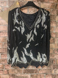 Vintage Beaded/Sequin Top - Size 14