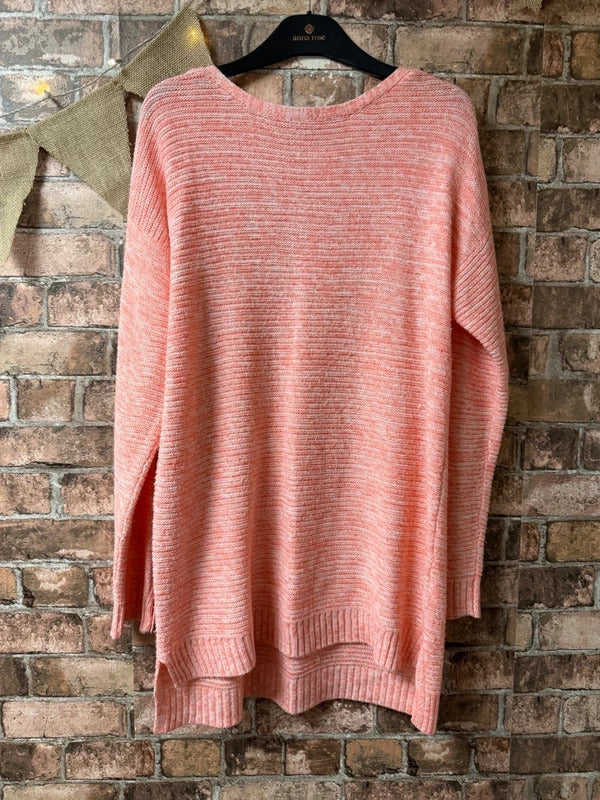 Peacocks Pink Jumper - Size 10