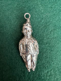 Sterling Silver 1930's Clown Rattle Pendant