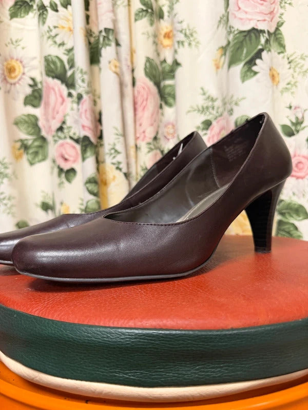 Merona Brown Low Heels - Size 8