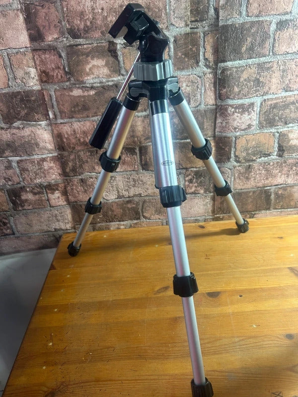 Silver and Black Tripod Stand