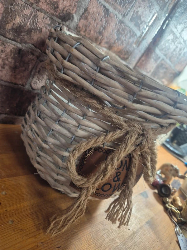 Wicker home basket