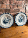 Pair of Antique Alcock Bone China "Flora" Bowls 1830-1859