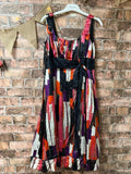 Monsoon Patterned Summer Dress - Size 12 Petite