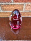 Cranberry Flecked Paperweight