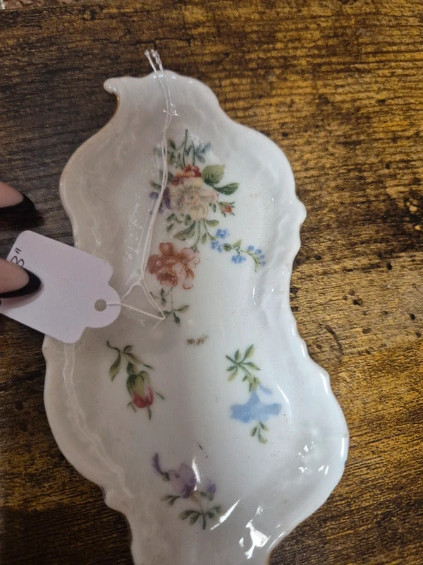 Vintage floral trinket tray
