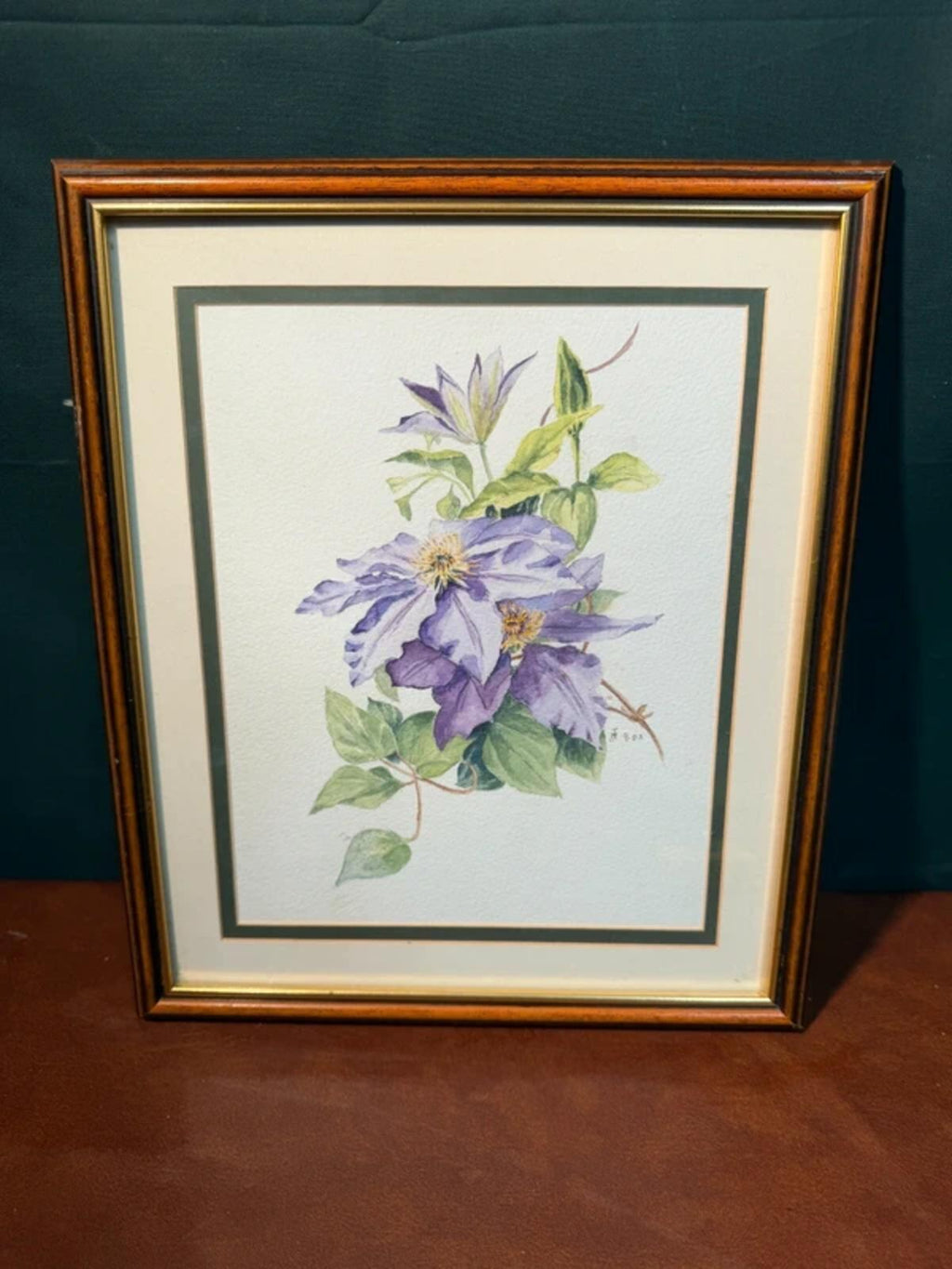 Vintage Clematis Painting