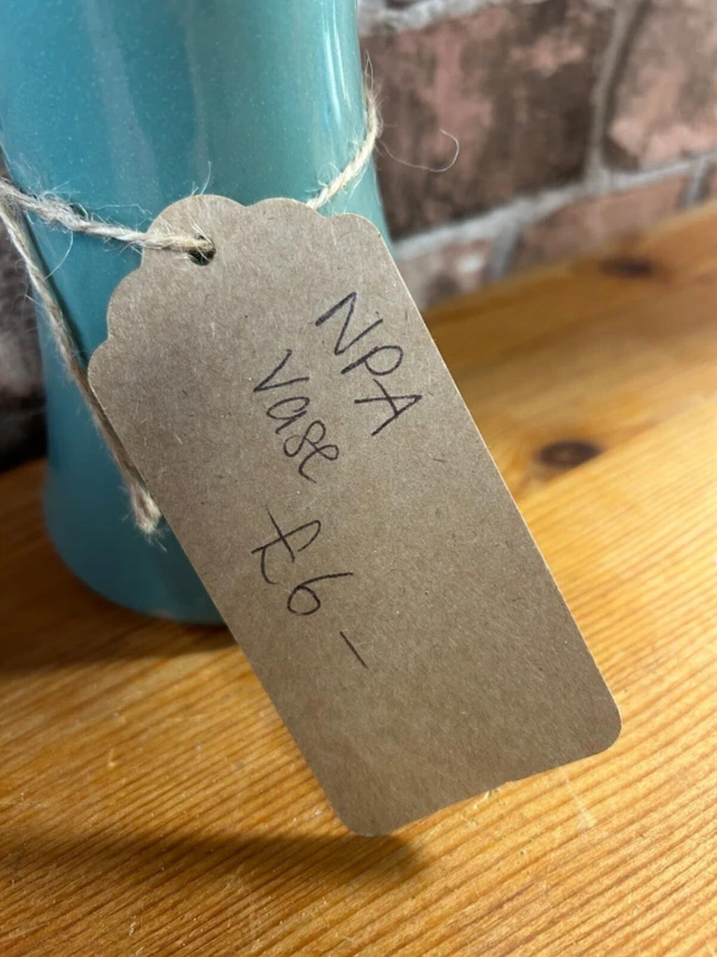 NPA Ceramic Teal Vase