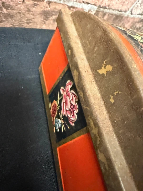 Vintage Domed Top Metal Tin
