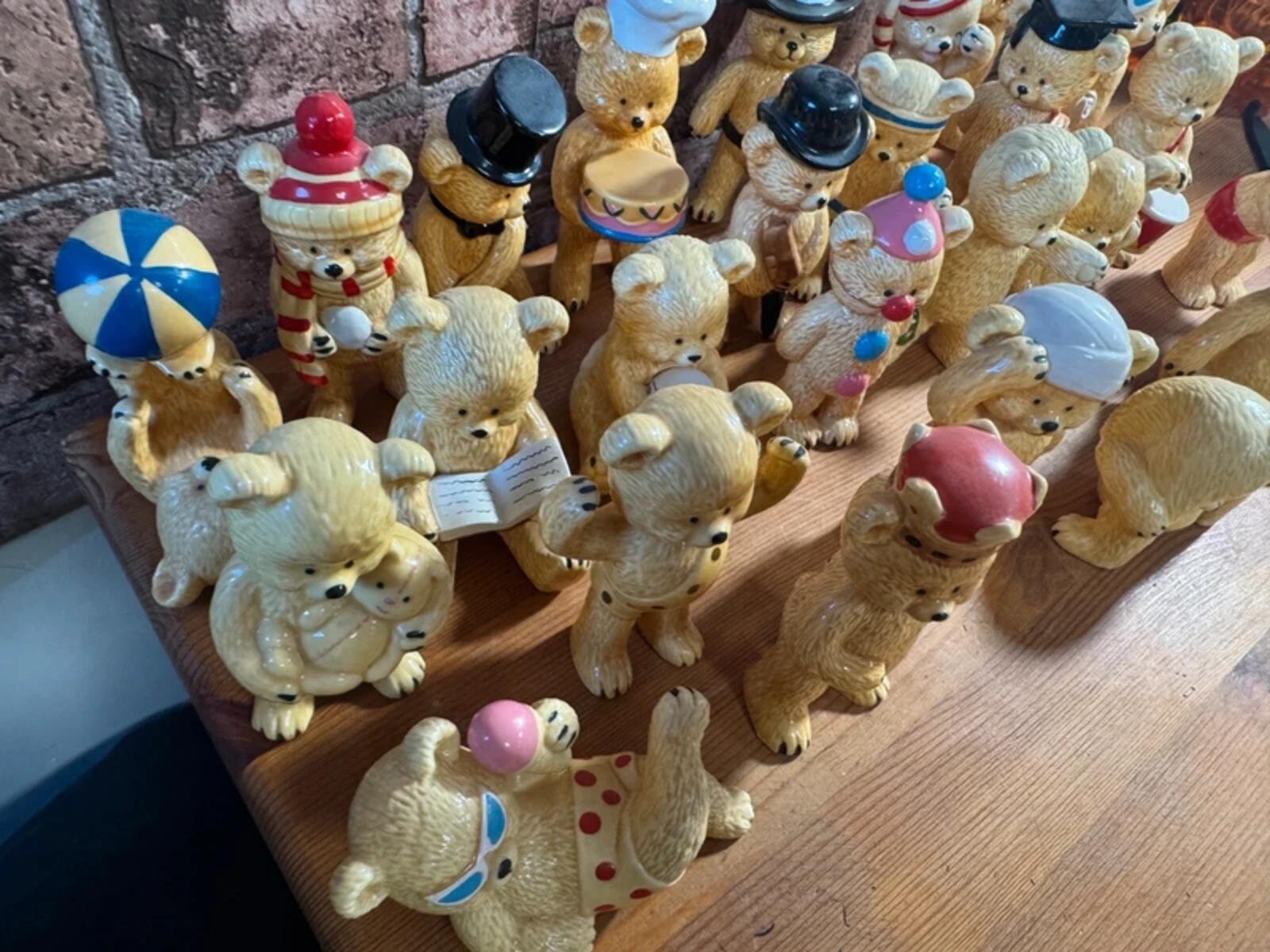 Danbury Mint Teddy Bear Figurines x 26 Bundle