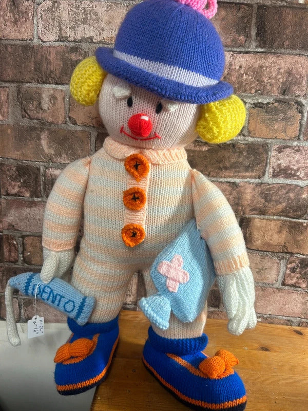 Knitted Clown Toy