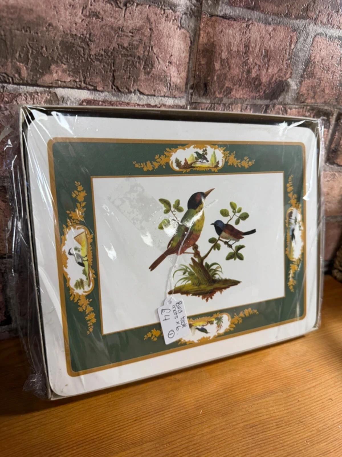 Vintage Bird Table Mats x 6