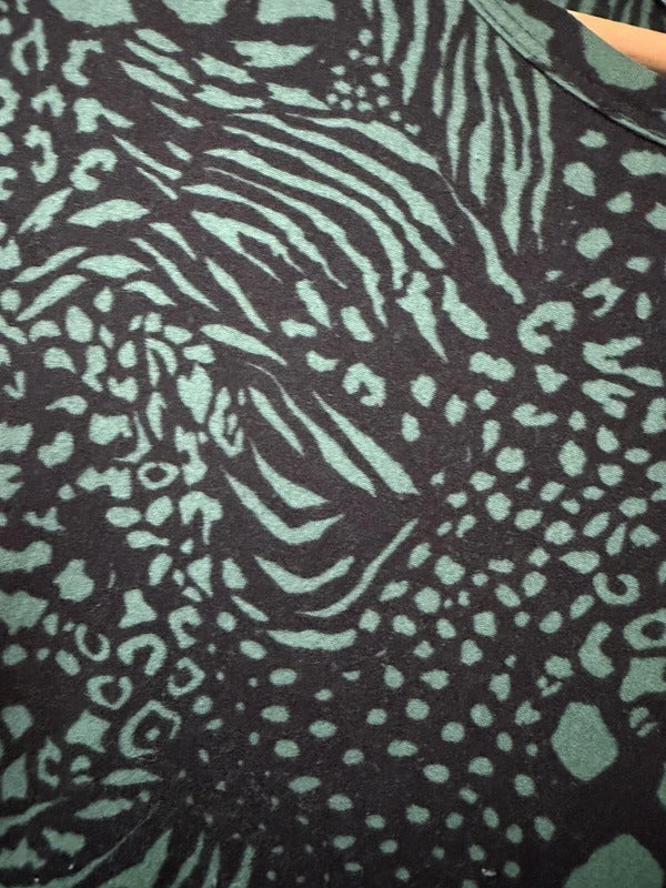 F&F Green and Black Midi Dress - Size 6