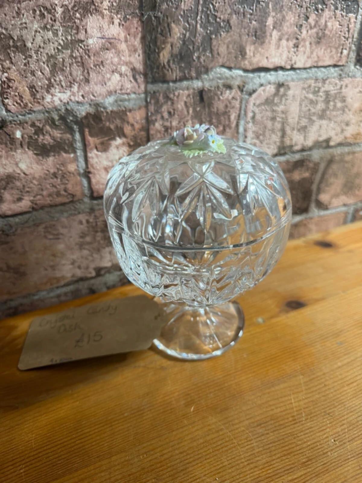 Vintage Crystal Candy Dish
