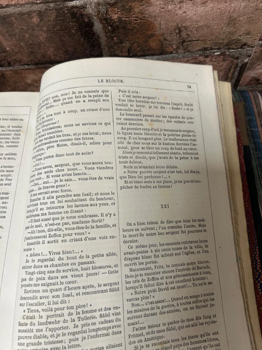 Romans Nationaux 1867 Hardcover Vintage Book