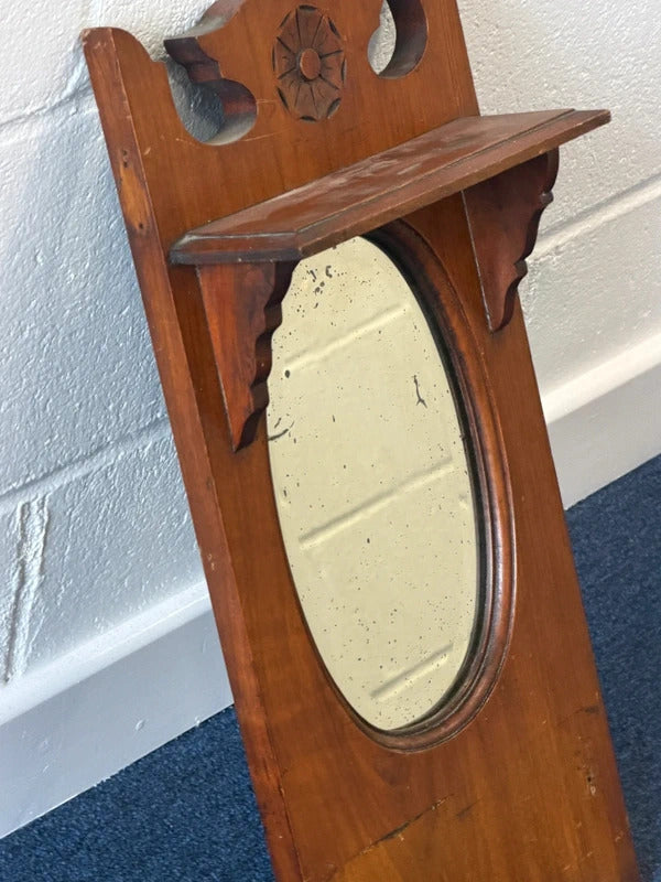 Edwardian Style Mahogany Mirror Shelf