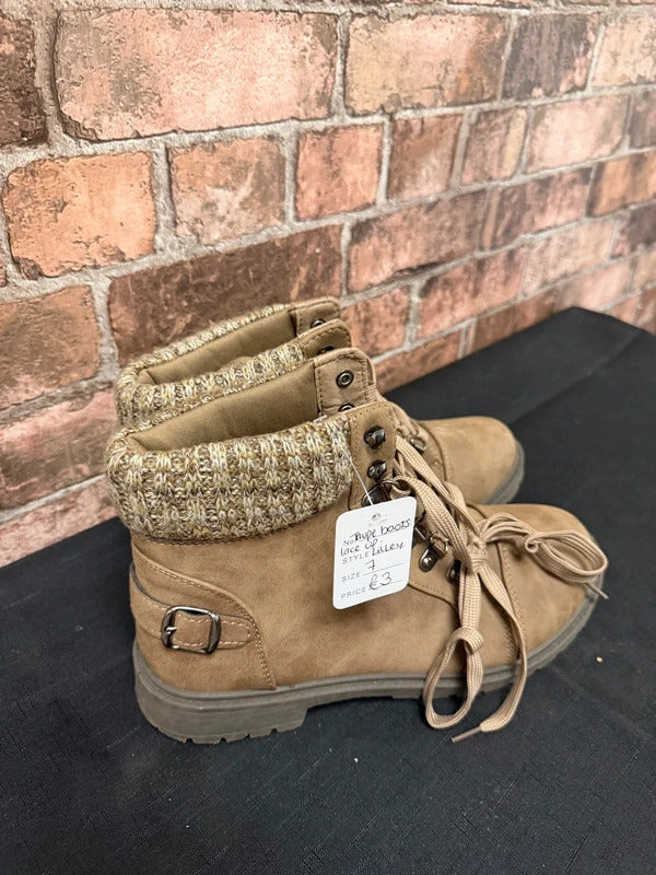 Lilly Taupe Boots - Size 7 UK