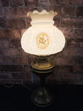 Brass Vintage Oil Lamp with Plug