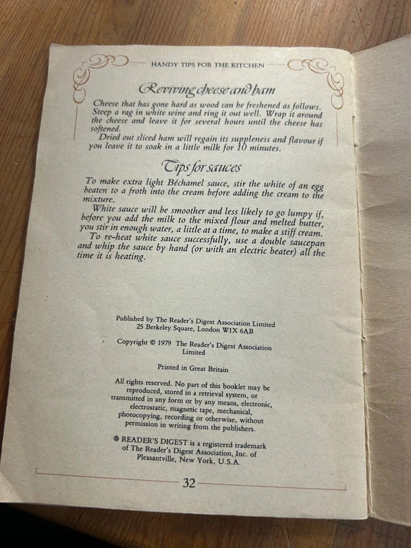 Vintage Cookbook 'What Our Grandmothers Knew'