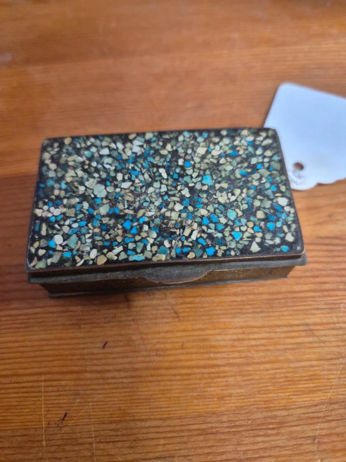 Brass trinket box