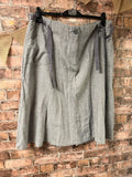 Cotton Traders Grey Midi Skirt - Size 26