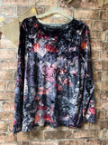 Jessica Graaf Purple Velour Top - Size 10