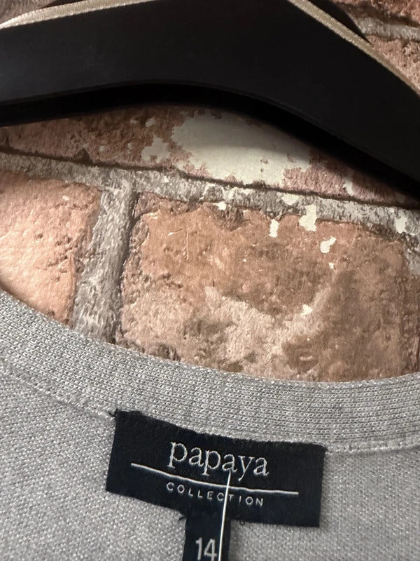 Papaya Grey Cardigan - Size 14