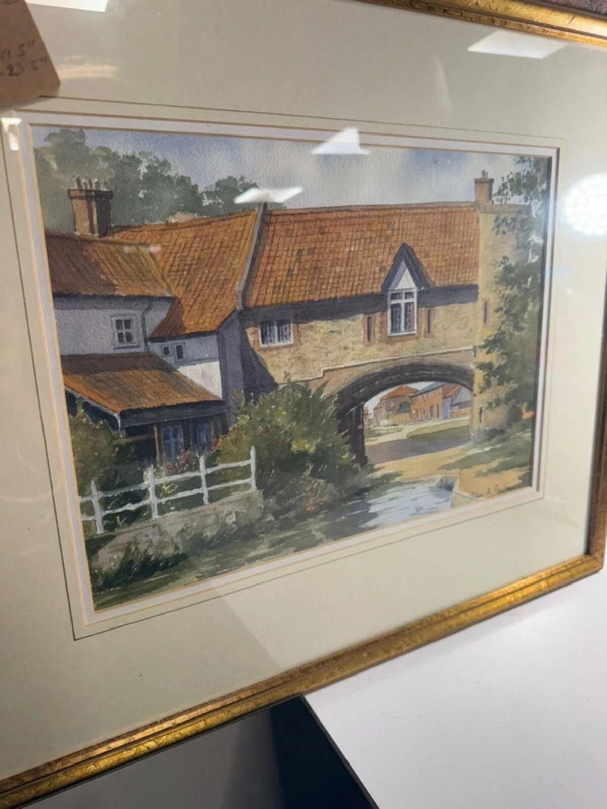 John A Poole Framed Watercolour Painting