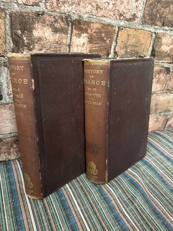 A History of France Antique Book - Volume 1 and 3