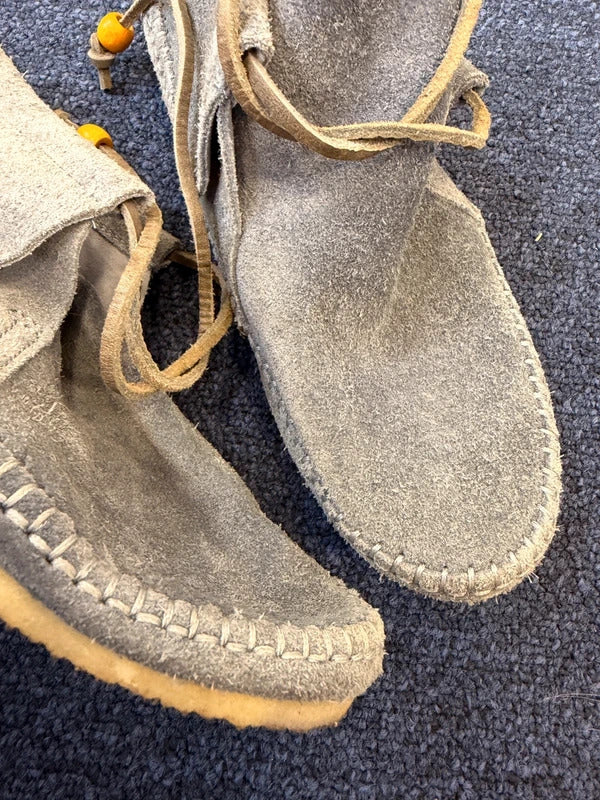 Clarks Originals Denim Blue Suede Shoes - Size 4.5D