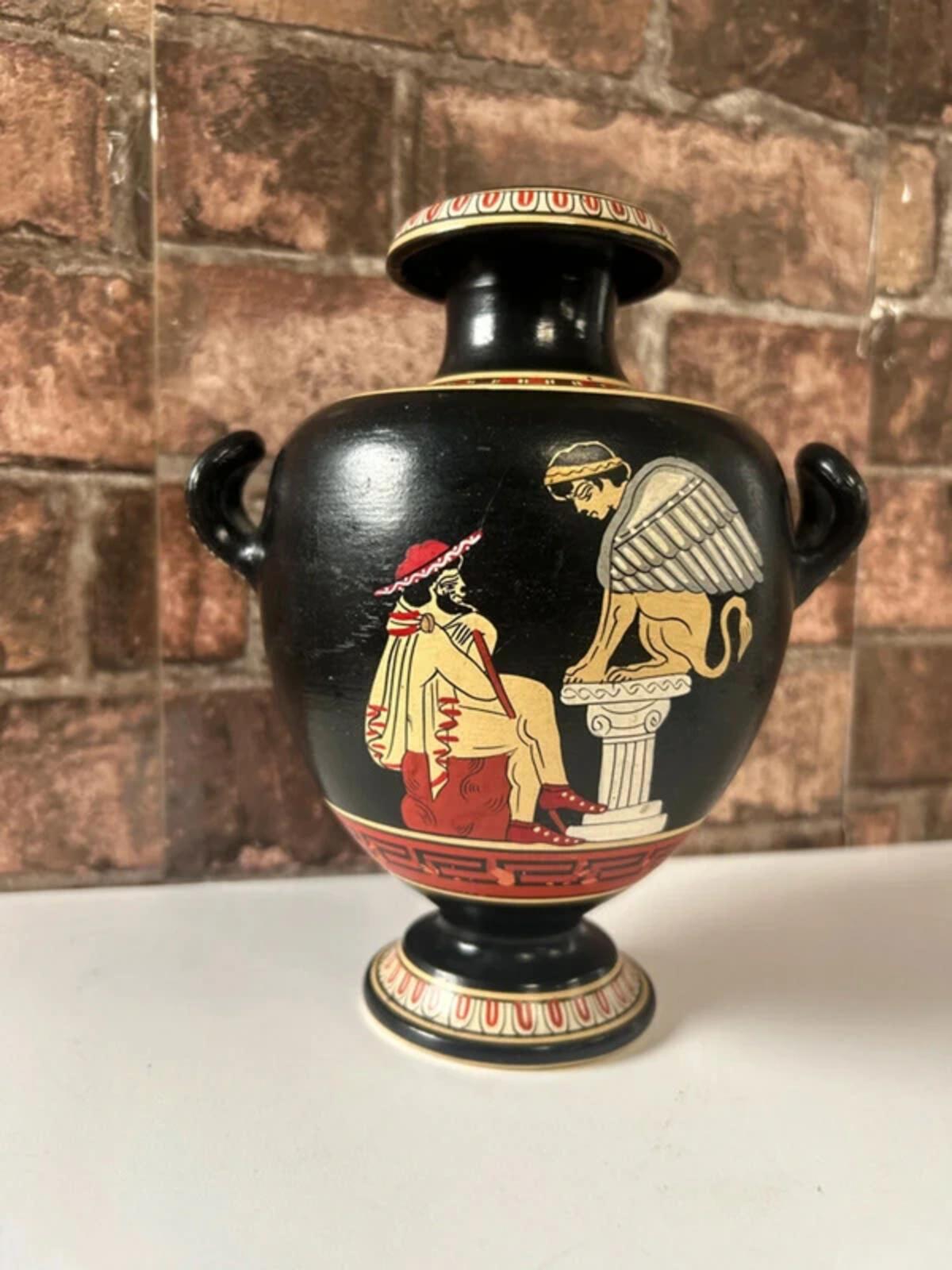 Amphora Greek Double Handled Vase