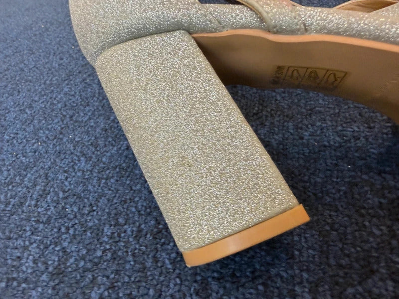 Be Mine Silver Heels - Size 6