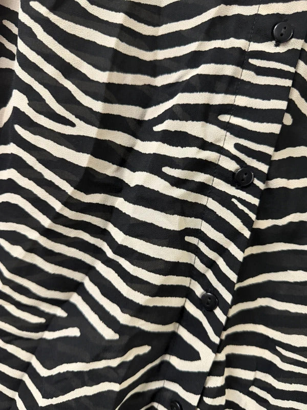 H&M Zebra Print Blouse - Size 14