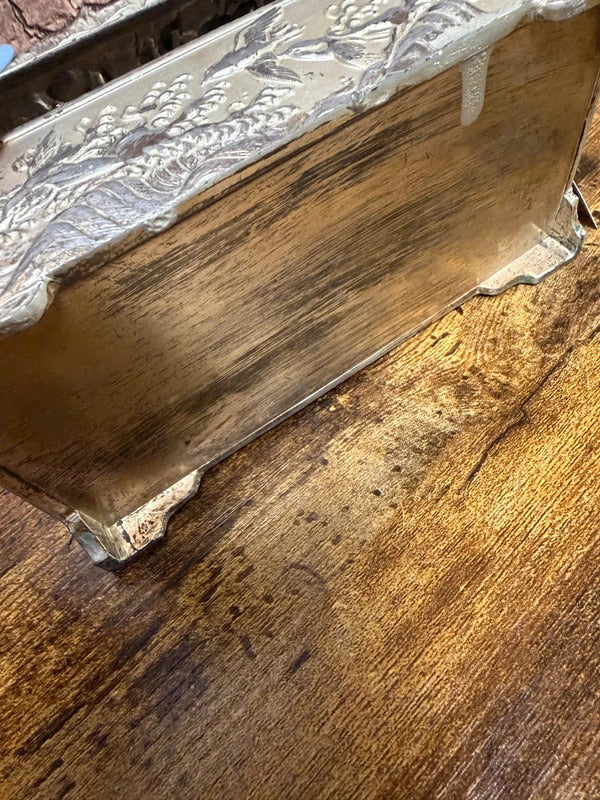 Antique Japanese Metal Jewellery Box