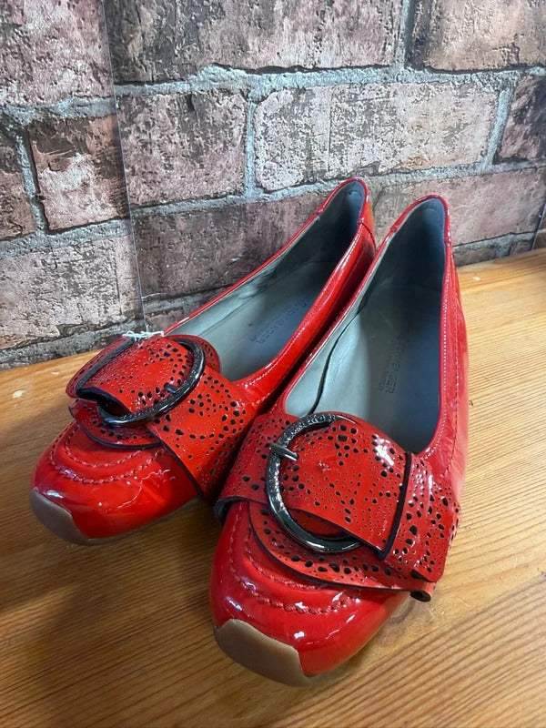 Kennel and Schmenger red patent shoes